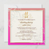 PixDezines Dubbelgeluk, Chinees huwelijk Kaart (Achterkant)