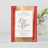 PixDezines Dubbelgeluk, Faux Gold Kaart (Staand voorkant)