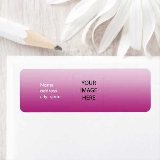 PixDezines Duidelijk Roos Gemakkelijke Sjabloon Etiket (Insitu)