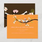 PixDezines duiven/liefdesvogels/dikke kleur Kaart (Voorkant / Achterkant)