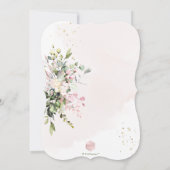 PixDezines Dusty Pink, Robuuste Waterverf Baptisme Kaart (Achterkant)