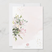 PixDezines Dusty Pink, Robuuste Waterverf Baptisme Kaart (Achterkant)