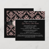 PixDezines Dusty Roos/Celeste Damask/diy kleur Kaart (Voorkant / Achterkant)