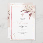 PixDezines Dusty Roos Eucalyptus Sprig Baptisme Kaart (Voorkant / Achterkant)