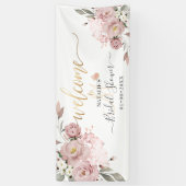 PixDezines Dusty Roses Waterverf Flowers Spandoek (Verticaal)