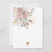 PixDezines Dusty Rozen Eucalyptus Brunch+Bubble Kaart (Achterkant)