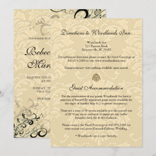 PixDezines EBONY SWIRLS/IVORY BAROQUE DAMASK Kaart