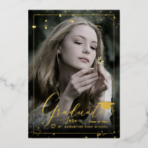 PixDezines Echt Goud Folie Calligrafie Afstudeerui