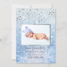 PixDezines Een ster is geboren, Stars+Snow Bokeh Kaart