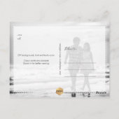 PixDezines Eenvoudig Elegant Faux Gold Luxe Script Briefkaart (Achterkant)