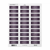 PixDezines Eenvoudige Amethyst Sjabloon Etiket (Full Sheet)