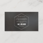 PixDezines Eenvoudige Elegante, Glans DIY achtergr Visitekaartje (Achterkant)