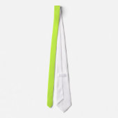 PixDezines Effen Fluorescerend groen, voeg monogra Stropdas (Achterkant)
