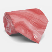 PixDezines Egyptisch marmer, rode klei Stropdas (Opgerold)