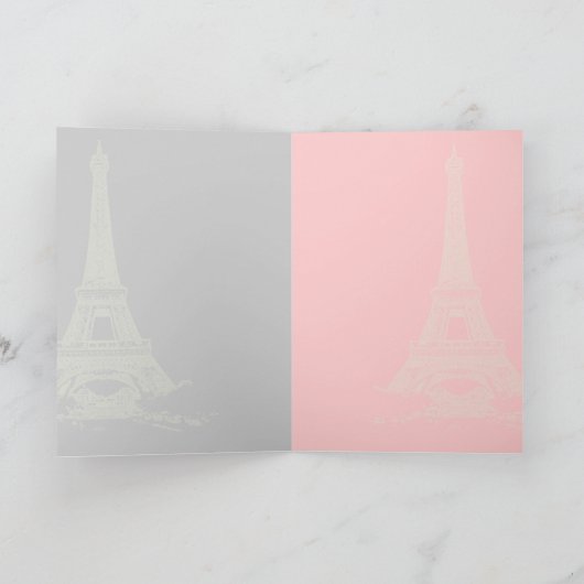 PixDezines EIFFEL TOWER INVITATIES/DIY-ACHTERGROND (Binnen)