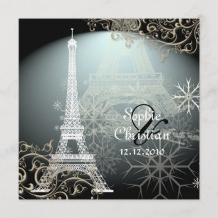 PixDezines EIFFEL TOWER INVITATIONS/DIY BACKGROUND Kaart
