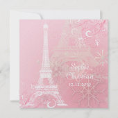 PixDezines EIFFEL TOWER INVITATIONS/DIY BACKGROUND Kaart (Voorkant)