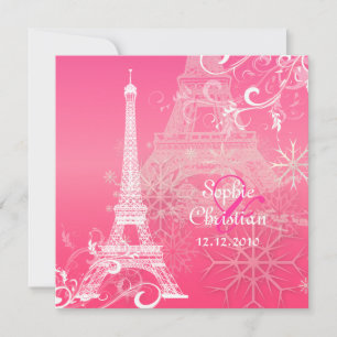 PixDezines EIFFEL TOWER INVITATIONS/DIY BACKGROUND Kaart