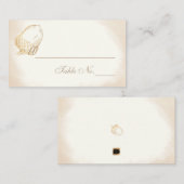 PixDezines Eikels/Faux Goud/Plaatskaarten Plaatskaartje (Voorkant / Achterkant)