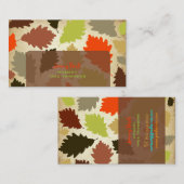 PixDezines  Eikenbladeren/Boomtrimmers ♥♥♥♥ Visitekaartje (Voorkant / Achterkant)