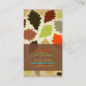 PixDezines  Eikenbladeren/Boomtrimmers ♥♥♥♥ Visitekaartje (Achterkant)