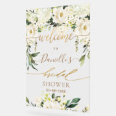 PixDezines Elegant Blush Roze Rozen Anthuriums Acryl Bord (Hoek)