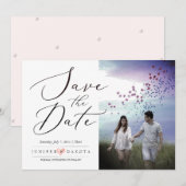 PixDezines Elegant Calligraphy Schrift Kaart (Voorkant / Achterkant)