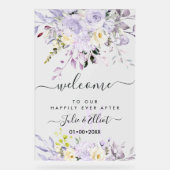 PixDezines Elegant Dusty Paars Gum Eucalyptus Acryl Bord (Voorkant)