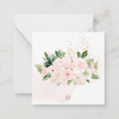 PixDezines Elegant H2 Bleek Blush roze noot Notitiekaartje (Achterkant)