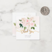 PixDezines Elegant H2 Bleek Blush roze noot Notitiekaartje (Voorkant / Achterkant in situ)