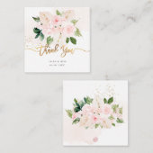 PixDezines Elegant H2 Bleek Blush roze noot Notitiekaartje (Voorkant / Achterkant)