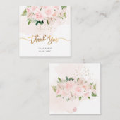 PixDezines Elegant H2 Bleek Blush roze rozen Notitiekaartje (Voorkant / Achterkant)