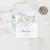 PixDezines Elegant H2 Ice Blue Hyde Cream Rozen Notitiekaartje (Voorkant / Achterkant in situ)