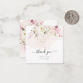 PixDezines Elegant H2 Ice Blush Hyde Cream Rozen Notitiekaartje (Voorkant / Achterkant in situ)