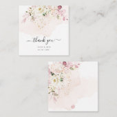 PixDezines Elegant H2 Ice Blush Hyde Cream Rozen Notitiekaartje (Voorkant / Achterkant)