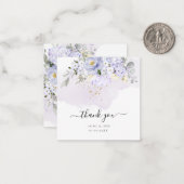 PixDezines Elegant H2 Paarse Hyde Cream Rozen Notitiekaartje (Voorkant / Achterkant in situ)