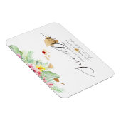 PixDezines Elegant Hawaiian DIY Map Save the Date Magneet (Rechterzijde)