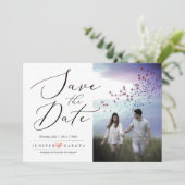 PixDezines Elegant Kalligrafiescript Kaart (Staand voorkant)