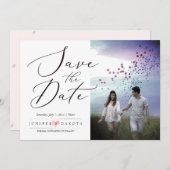 PixDezines Elegant Kalligrafiescript Kaart (Voorkant / Achterkant)