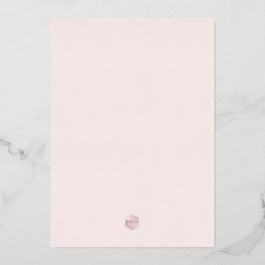 PixDezines Elegant Luxe Vrijgezellenfeest Folie Uitnodiging (Achterkant)