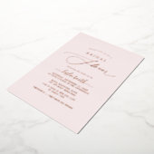 PixDezines Elegant Luxe Vrijgezellenfeest Folie Uitnodiging (Gedraaid)