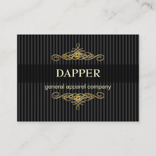 PixDezines elegant pin stripes+scrolls/diy color Visitekaartje