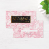 PixDezines Elegant roze Bokeh Cards Visitekaartje (Bureau)