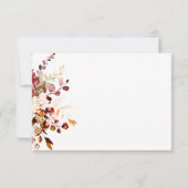 PixDezines Elegant Rustic Herfst Eucalyptus DETAIL Kaart (Achterkant)