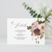 PixDezines Elegant Rustic Herfst Garden Flowers In Kaart (Staand voorkant)