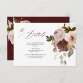 PixDezines Elegant Rustic Herfst Garden Flowers In Kaart (Voorkant / Achterkant)