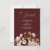 PixDezines Elegant Rustic Herfst Garden Flowers In Kaart (Voorkant)