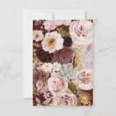 PixDezines Elegant Rustic Herfst Garden Flowers In Kaart (Achterkant)