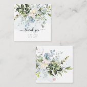 PixDezines Elegant Waterverf Blue Gum Eucalyptus Notitiekaartje (Voorkant / Achterkant)