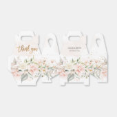 PixDezines Elegant Waterverf Blush in Cream Rozen Bedankdoosjes (Uitgevouwen)